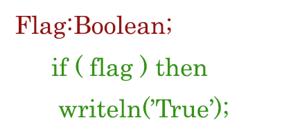 Логический (boolean) тип данных в Паскаль